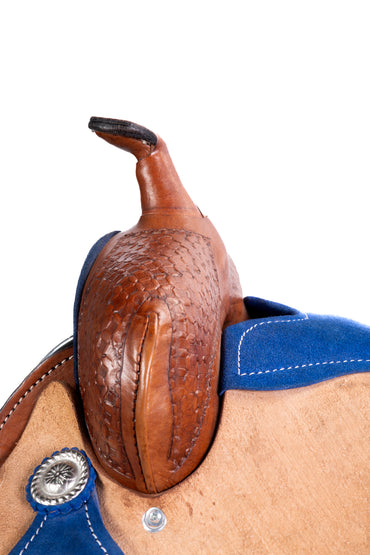 MONTURA BARRILERA MIEL C/ AZUL FUSTE 15